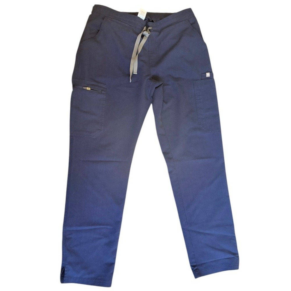 FIGS Scrub Pants Womens Sm Petite Pacific Blue Yola Skinny High Waisted Teal